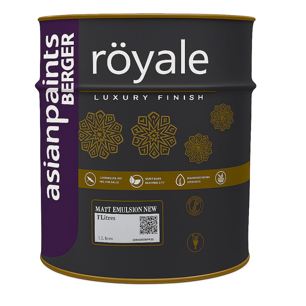 Asian Paints Royale Luxury Matt Emulsion 1L, W2 Base UAE