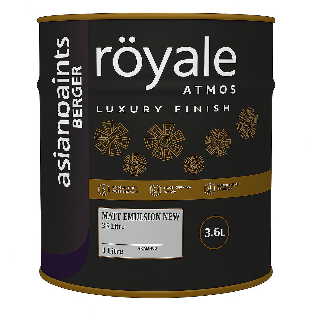 Asian Paints Berger Royale Luxury Silk Emulsion 3.6L Yellow UAE