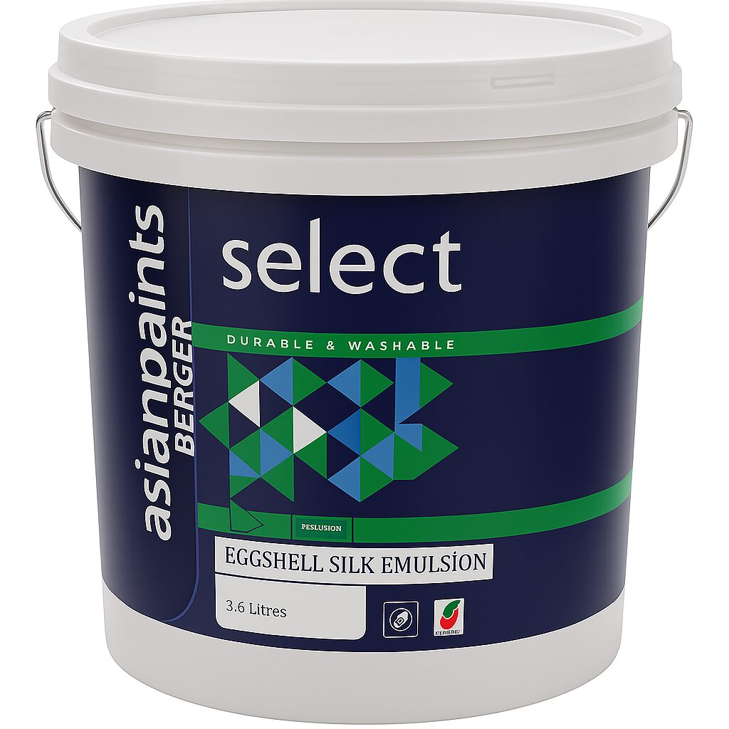 Asian Paints Berger Select Eggshell Emulsion Silk 3.6L Black UAE