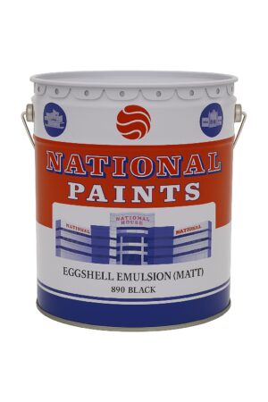Buy National Eggshell Emulsion (Matt) 3.6L 890 Black online in UAE