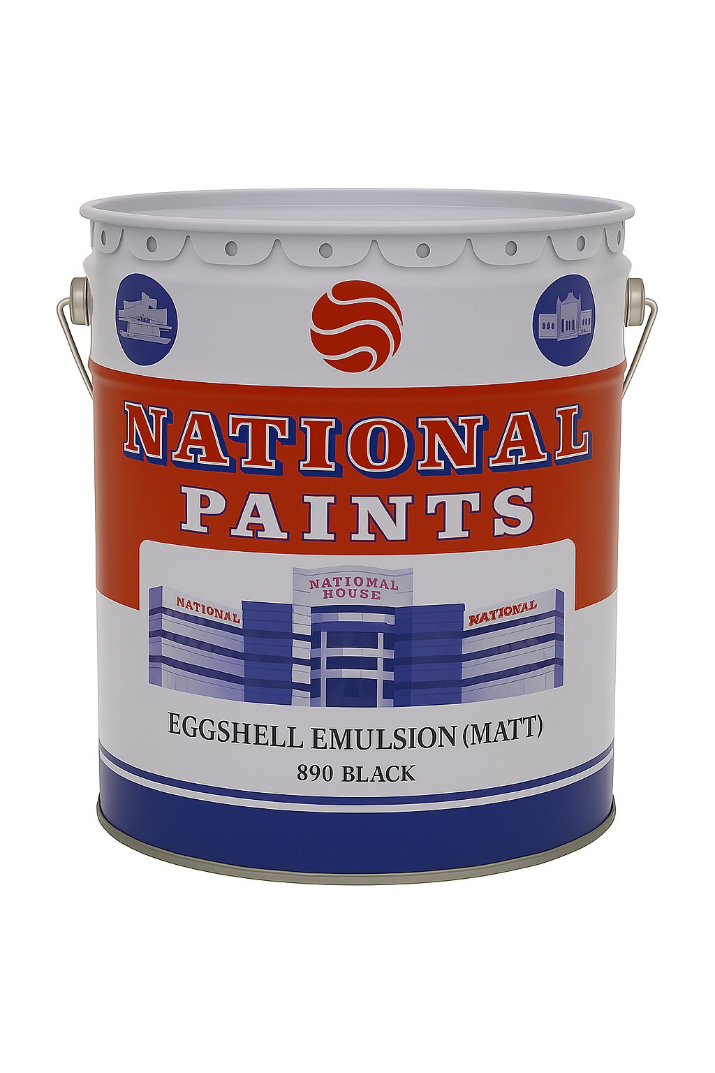 National Eggshell Emulsion (Matt) 3.6L 890 Black UAE