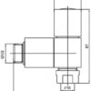 Milano 140800300063 Square Type Angle Valve View 3