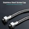 Rubik 1.5 Meter Stainless Steel Braided Hose Hot Cold Water Flexible Plumbing Pipe 1/2inch for Bathroom Kitchen Sink Water Inlet Hoses Suitable for Toilet Taps Water Heaters View 9