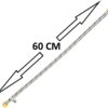Royal Apex 2 Pcs Stainless Steel Flexible Hose Pipe | SS Mesh Braided with 1/2 to 1/2 Inch Brass Female Threaded Nut | Water Heater Hose 120,90,60,45,30cm (60cm (1/2" to 1/2")) View 3