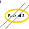 Royal Apex 2 Pcs Stainless Steel Flexible Hose Pipe | SS Mesh Braided with 1/2 to 1/2 Inch Brass Female Threaded Nut | Water Heater Hose 120,90,60,45,30cm (60cm (1/2" to 1/2")) View 7