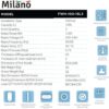 Milano 140900200033 Vertical Electric Water Heater View 6