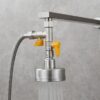 Brass 3 Way Shower Diverter Valve T Adapter Shut-Off Valve for Showerhead and Shower Arm, DSF009 View 4