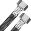 Rubik 1.5 Meter Stainless Steel Braided Hose Hot Cold Water Flexible Plumbing Pipe 1/2inch for Bathroom Kitchen Sink Water Inlet Hoses Suitable for Toilet Taps Water Heaters View 11