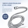 Rubik 1.5 Meter Stainless Steel Braided Hose Hot Cold Water Flexible Plumbing Pipe 1/2inch for Bathroom Kitchen Sink Water Inlet Hoses Suitable for Toilet Taps Water Heaters View 5