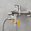 Brass 3 Way Shower Diverter Valve T Adapter Shut-Off Valve for Showerhead and Shower Arm, DSF009 View 2