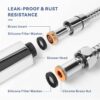 Rubik 1.5 Meter Stainless Steel Braided Hose Hot Cold Water Flexible Plumbing Pipe 1/2inch for Bathroom Kitchen Sink Water Inlet Hoses Suitable for Toilet Taps Water Heaters View 4