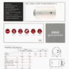 Ariston Pro-R 50L Horizontal Electric Water Heater View 3