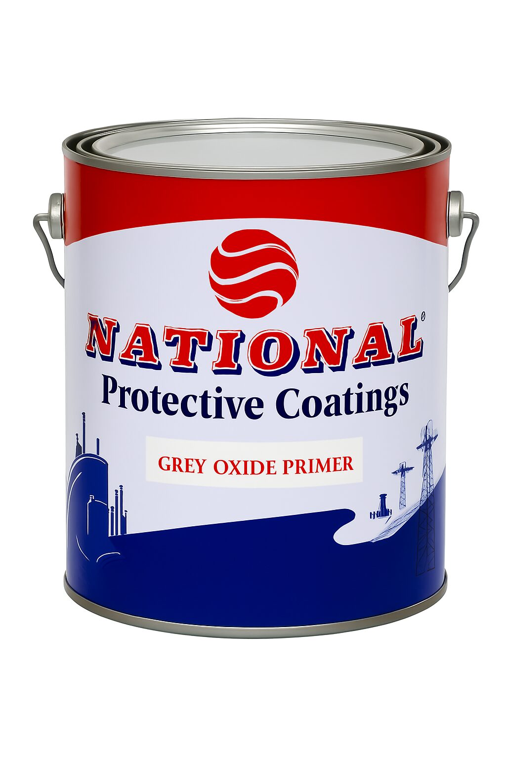 National Paints 18L Grey Oxide Primer. UAE