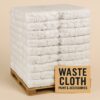 All-Purpose Cotton Waste Rags - White - Per Bundle View 2