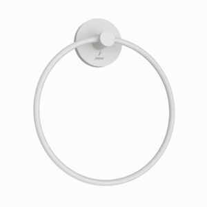 Buy Jaquar Round Towel Ring – White Matt online in UAE