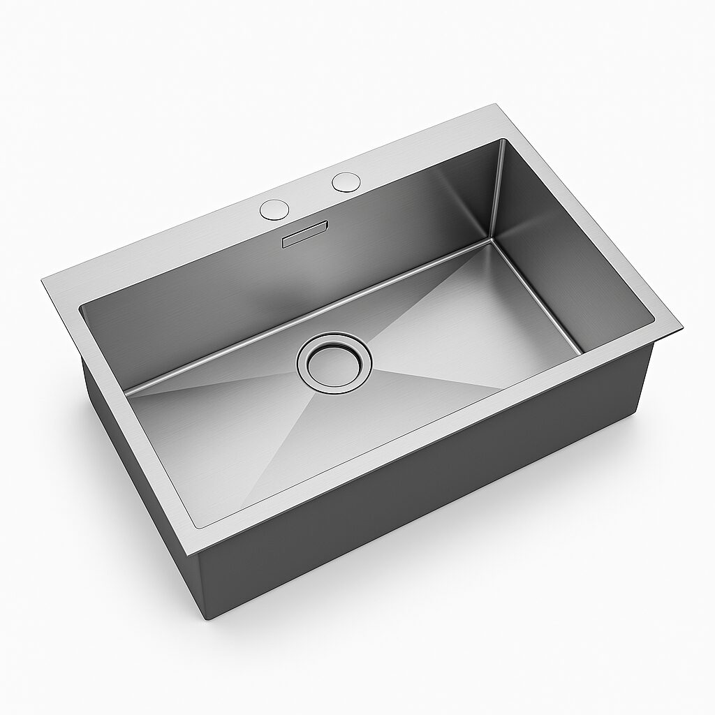 Milano - 450 x 450 x 190mm Stainless Steel Kitchen Sink UAE