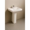 Milano American Wash Basin with Pedestal - White -KN-418 140500200002 View 2