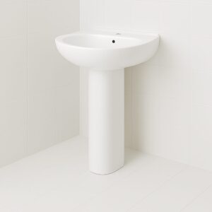 Buy Milano ON-0013 140500200364 Wall Hung Wash Basin – White online in UAE
