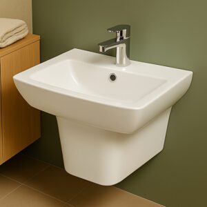 Buy Milano 140500201149 629 505 x 465 x 395mm Wall Hung Wash Basin online in UAE