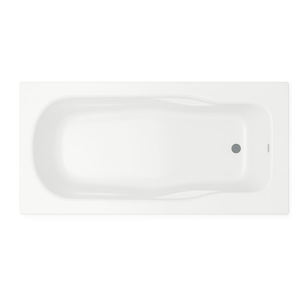 Milano Sanica 140400400073 1600 x 700 x 380mm Acrylic Bathtub UAE