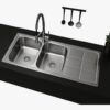 Milano - 600mm Lay On DB/SD Kitchen Sink