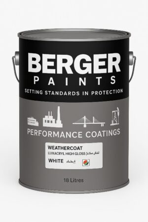 Asian Paints Berger Weathercoat Luxacryl High Gloss 18L Black