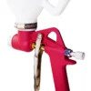 Aluminum Alloy Air Hopper Spray Gun, Paint Texture Tool for Drywall Wall Painting, Includes 3 Nozzles, Adjustable 4-8 Bars, 6L Volume View 5