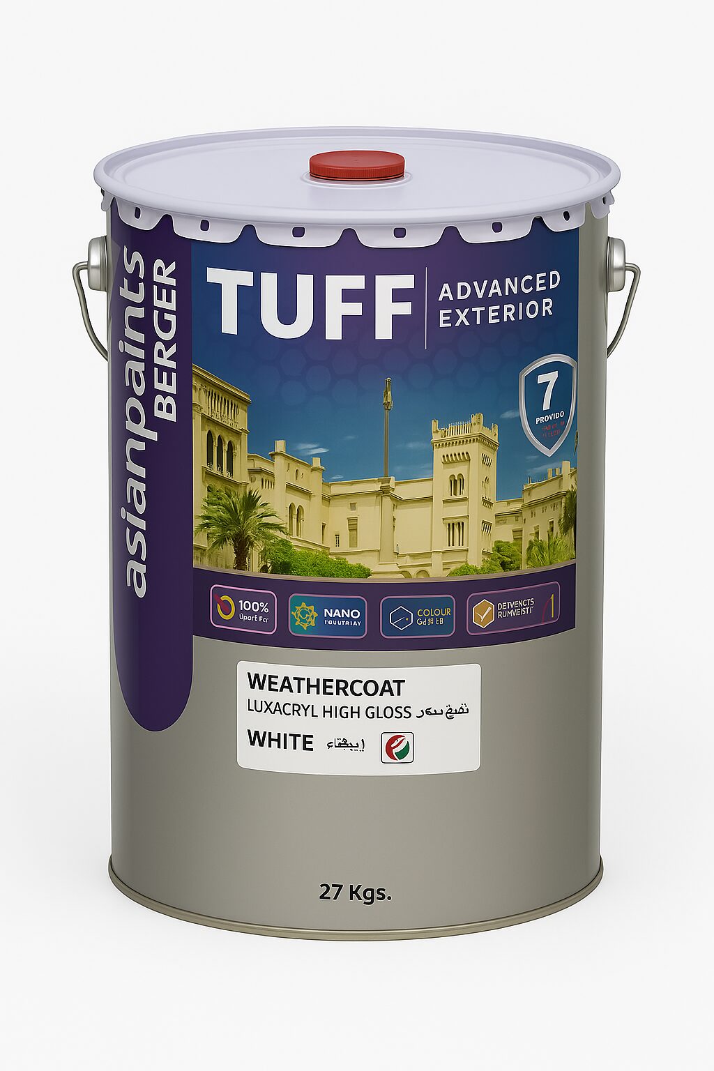 Asian Paints Berger Tuff Exterior Matt T200 (27KG) UAE