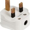 Pack of 4 13A Top Plug 3 Pin Fused - White View 2