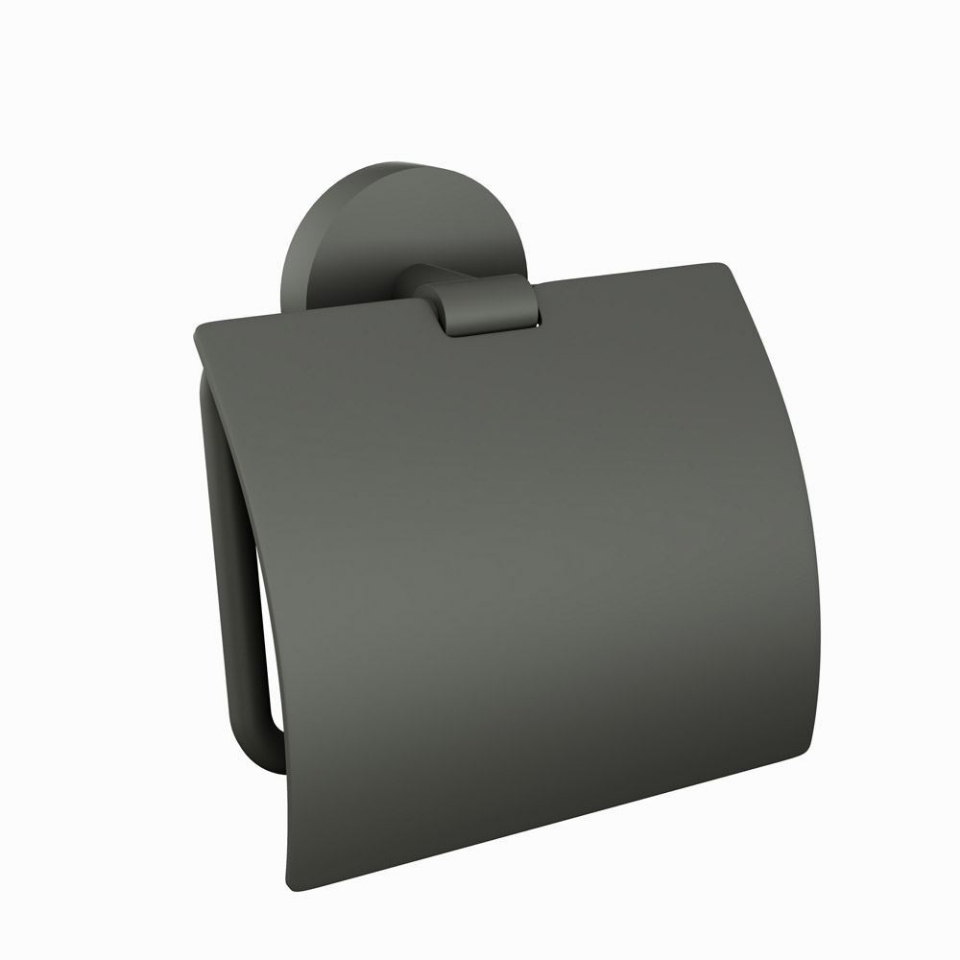Jaquar Stainless Steel Lid Toilet Paper Holder - Chrome - graphite UAE