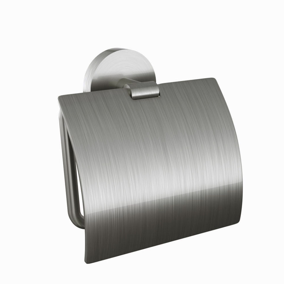 Jaquar Stainless Steel Lid Toilet Paper Holder - Chrome - stainless-steel UAE