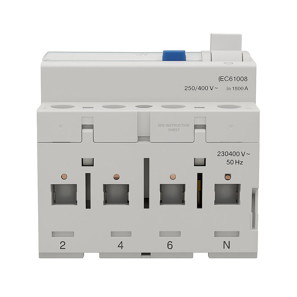 Hager 10A 1Pole 6Ka Miniature Circuit Breaker (MCB) - 63a-30ma UAE
