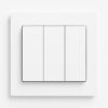 ABB 3 Gang 1 Way 10Amp Switch, Inora BL103, White