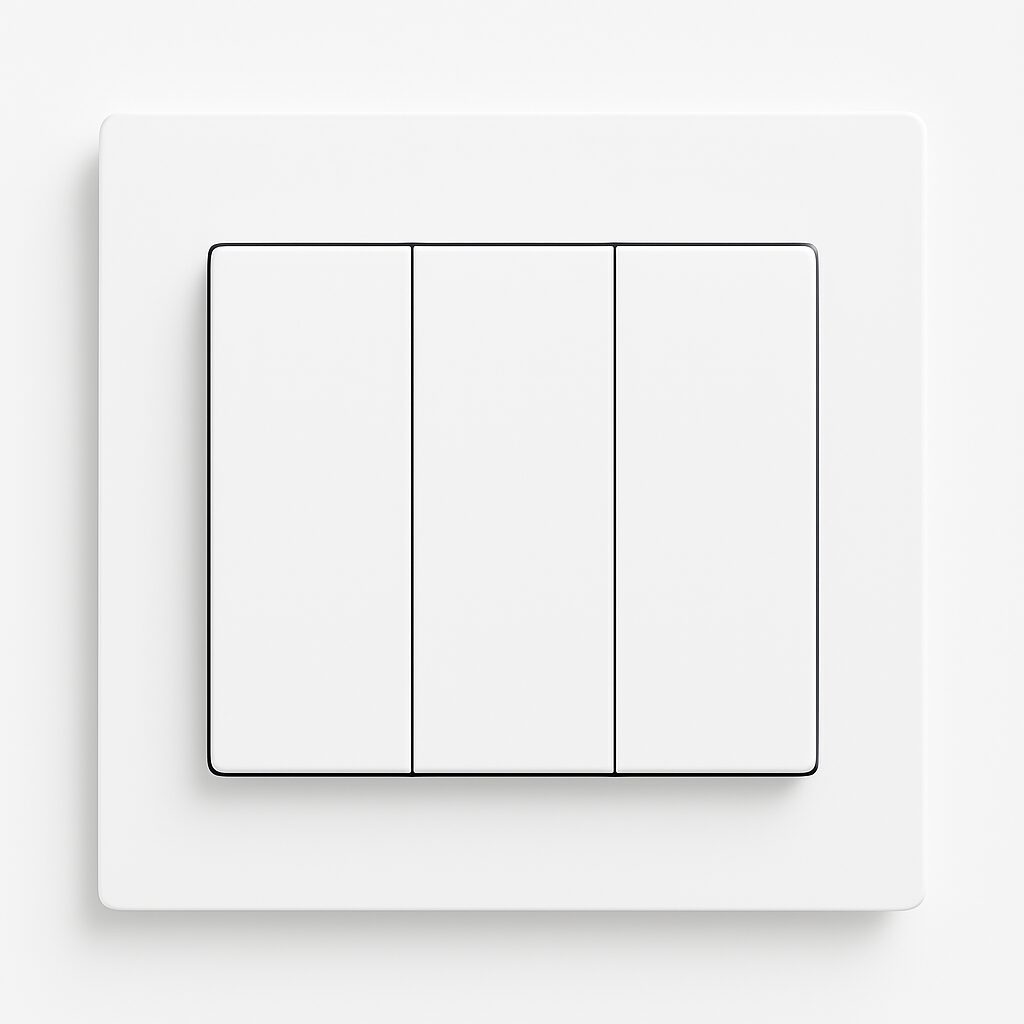 ABB 3 Gang 1 Way 10Amp Switch, Inora BL103, White UAE