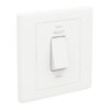 ABB 1 Gang 1 Way 20Amp Double Pole Switch with Neon Light - INORA BL111S, White View 2