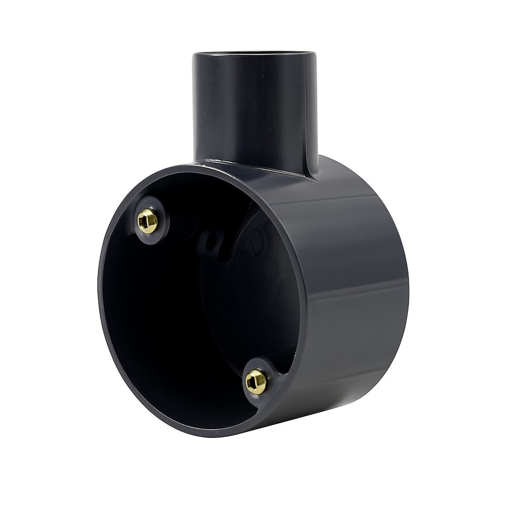Decoduct 20mm 1 Way Circular Box - Per Pkt UAE