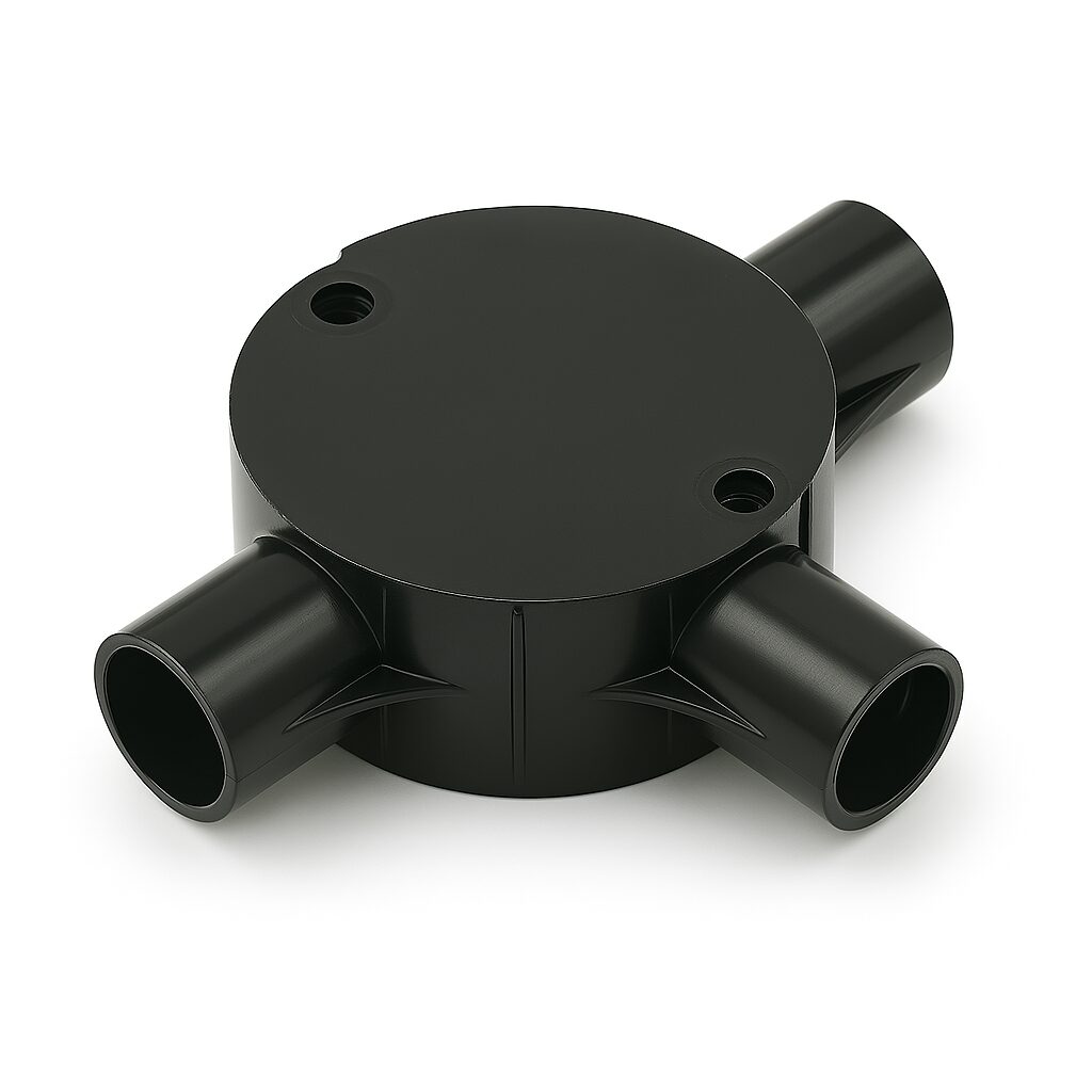 3 Way PVC Circular Box 25mm UAE
