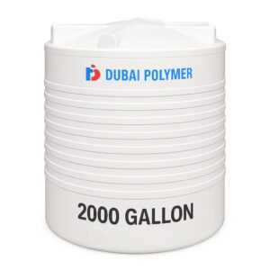 Buy Dubai Polymer 2000 Gallon 4 Layer Vertical Water Tank online in UAE