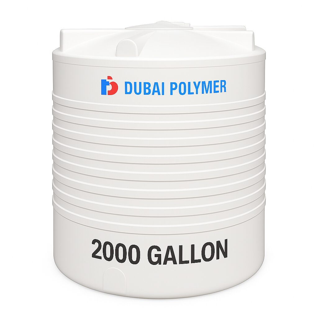 Dubai Polymer 2000 Gallon 4 Layer Vertical Water Tank UAE