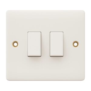 Buy MK Electric Logic Plus K4873SA WHI 10A 3 Gang 2 Way Light Switch online in UAE