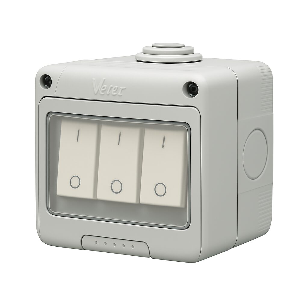Veto Switch - 3-gang-1-way UAE