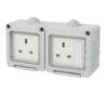 MK 13A Waterproof Double Socket Switch View 2
