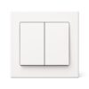 ABB 2 Gang 1 Way 10Amp Switch, Inora BL102, White