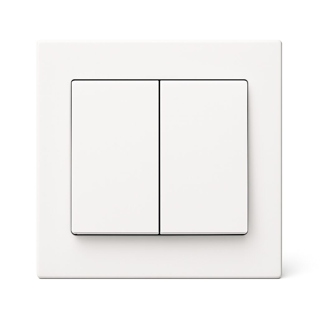 ABB 2 Gang 1 Way 10Amp Switch, Inora BL102, White UAE