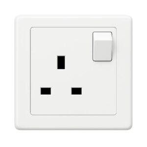 Buy ABB 1 Gang 13Amp Switch Socket Single Pole, INORA BL224TVH, White online in UAE