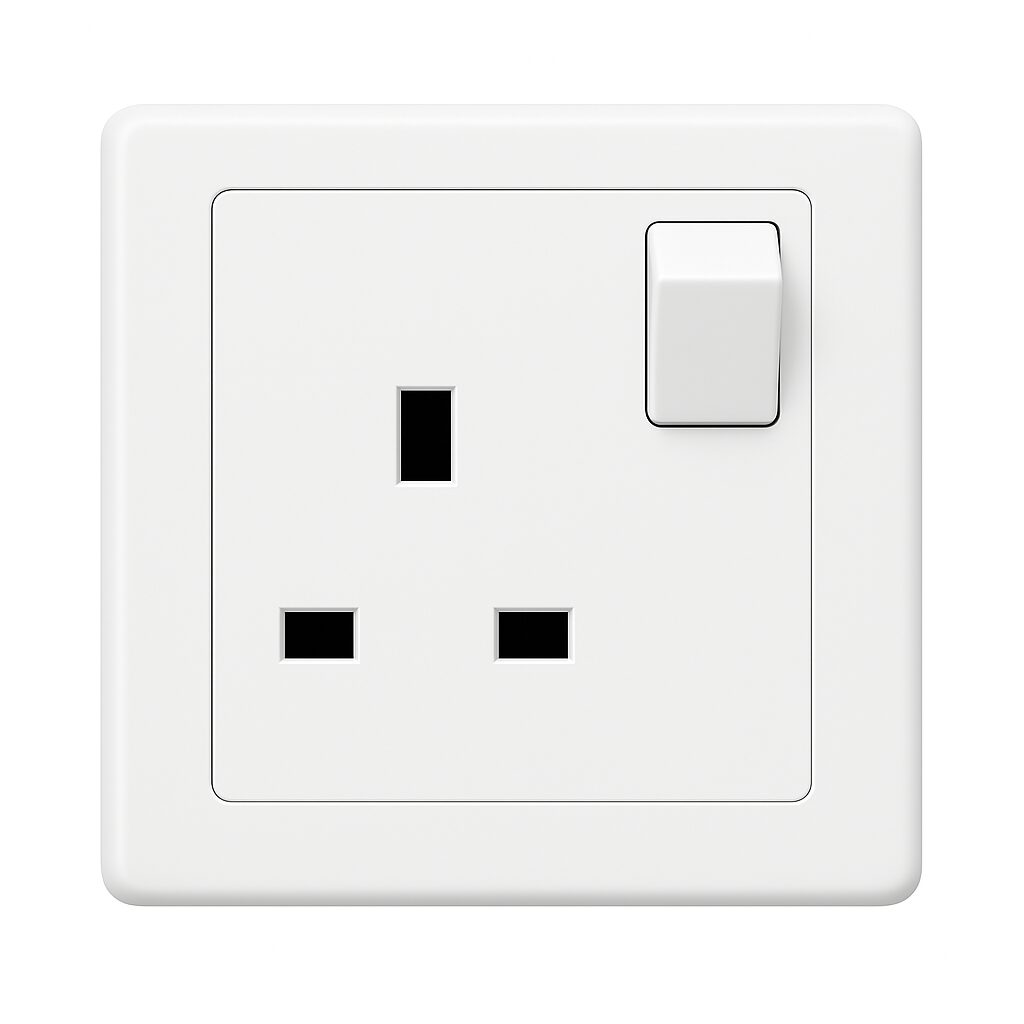 ABB 1 Gang 13Amp Switch Socket Single Pole, INORA BL224TVH, White UAE