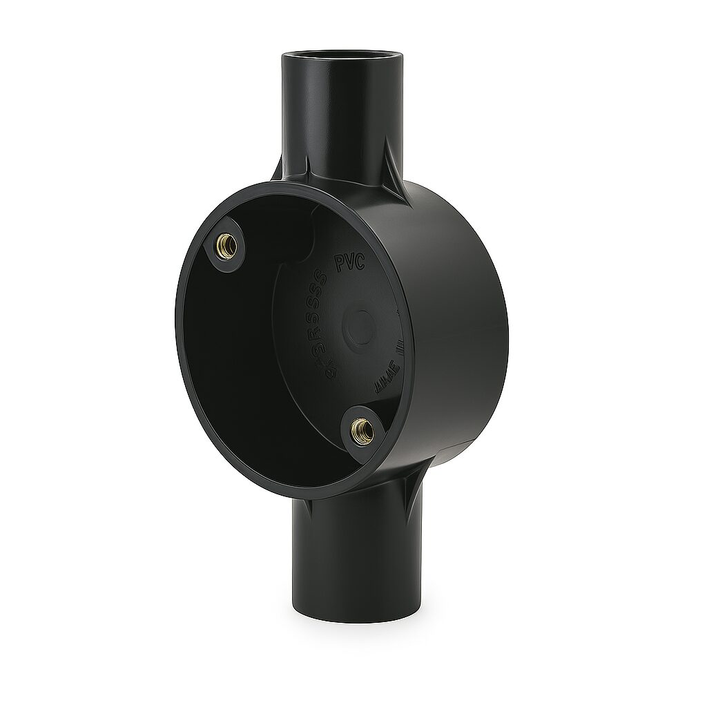 PVC 1-Way Circular Junction Box -25mm UAE