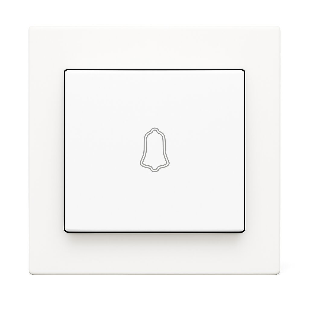 ABB 1 Gang 1 Way 10Amp Doorbell Mark Push Switch - IFJORA BL429, White UAE