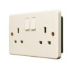 Double Switch Socket MK K2747WHI 13A View 2
