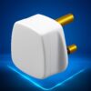 ADMORE 15A Round 3 Pin Plug White NV1153 View 3
